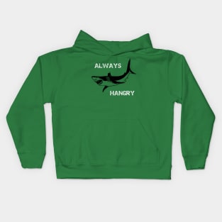 Always Hangry Shark Kids Hoodie